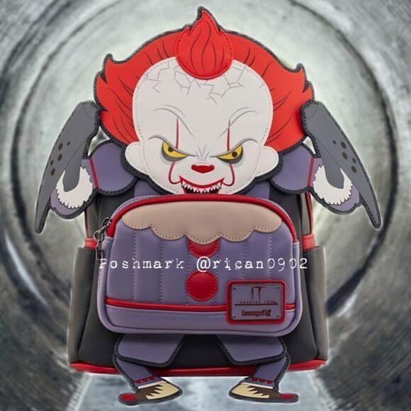 Loungefly Handbags - Loungefly IT Pennywise Cosplay Mini Backpack